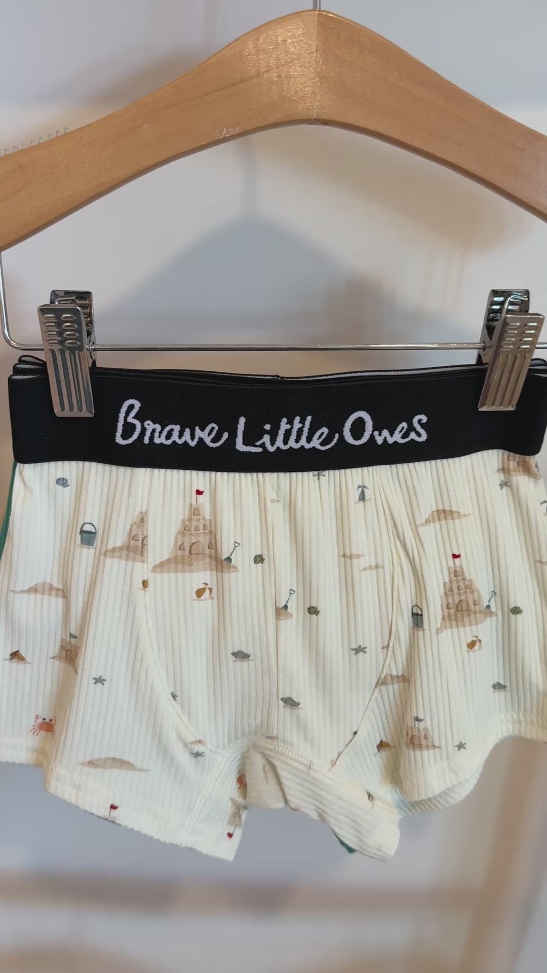 Teal Small Ribbed, Sandcastles and Surf Shack Boxer Brief 3 pack