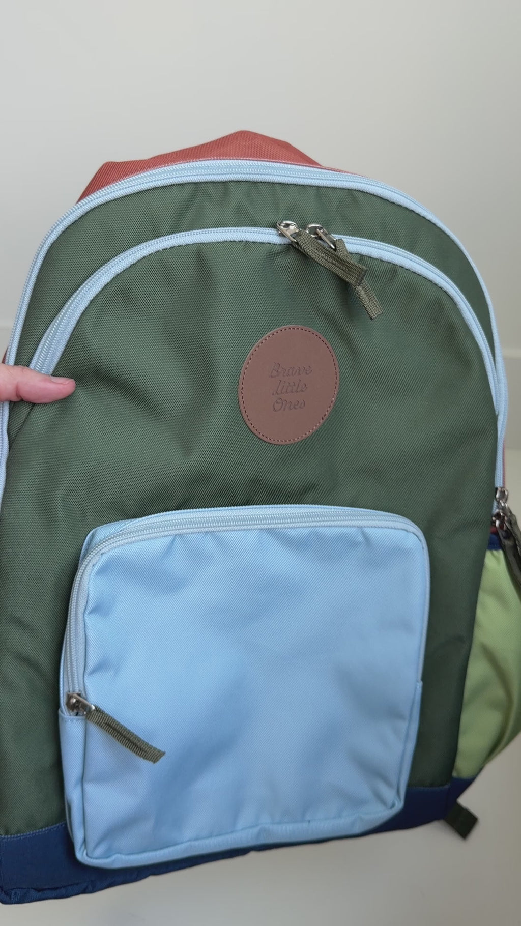Color Block Large Backpack