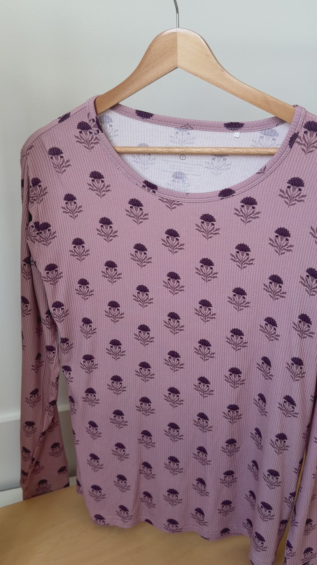 Folk Meadow Small Ribbed Women's Matching Set