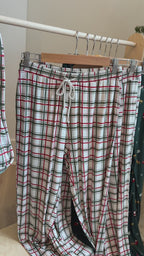 Double Plaid Women's Matching Set