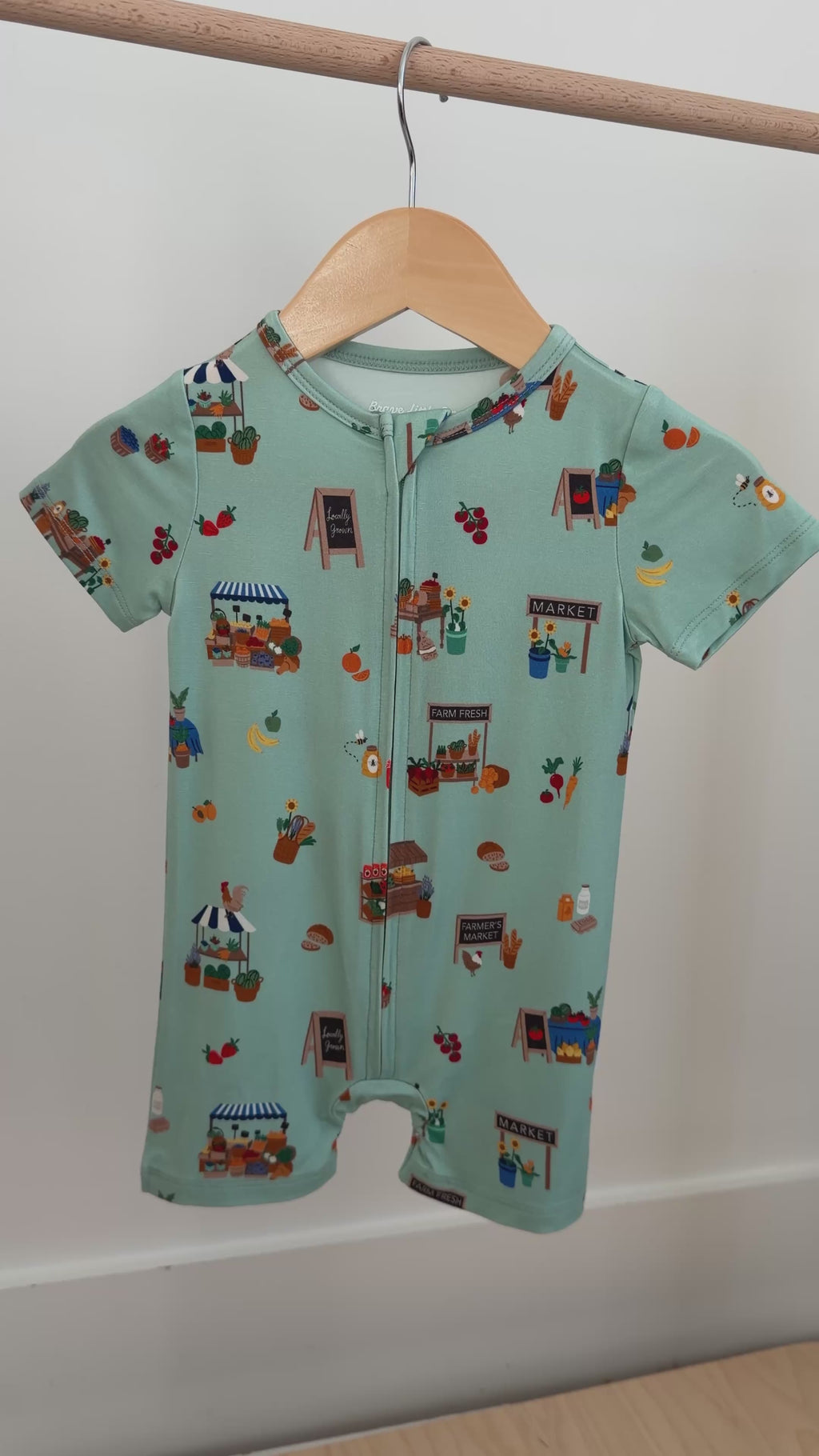 Farmers Market Summer Zip Romper