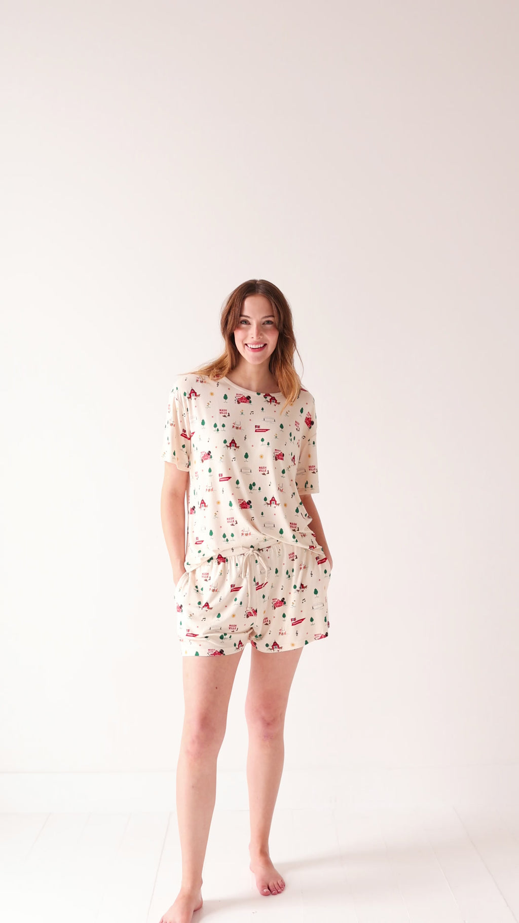 Music City Tennessee Small Ribbed Women's Shorts