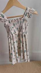 Morning Meadow Small Ribbed Flutter Sleeve Dress