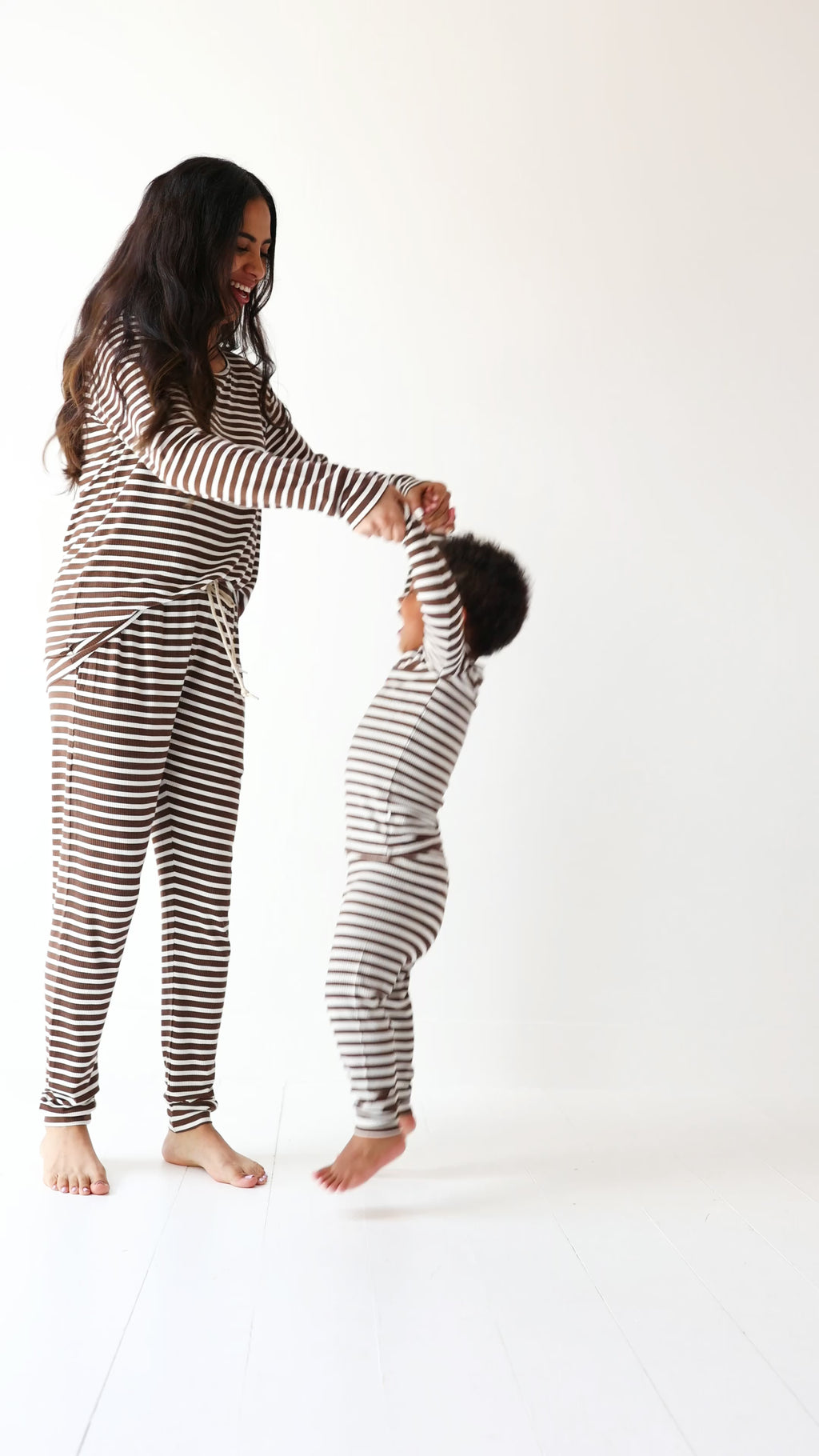 Pinecone Big Stripe Small Ribbed Two-Piece Set
