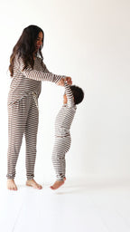 Pinecone Big Stripe Small Ribbed Two-Piece Set