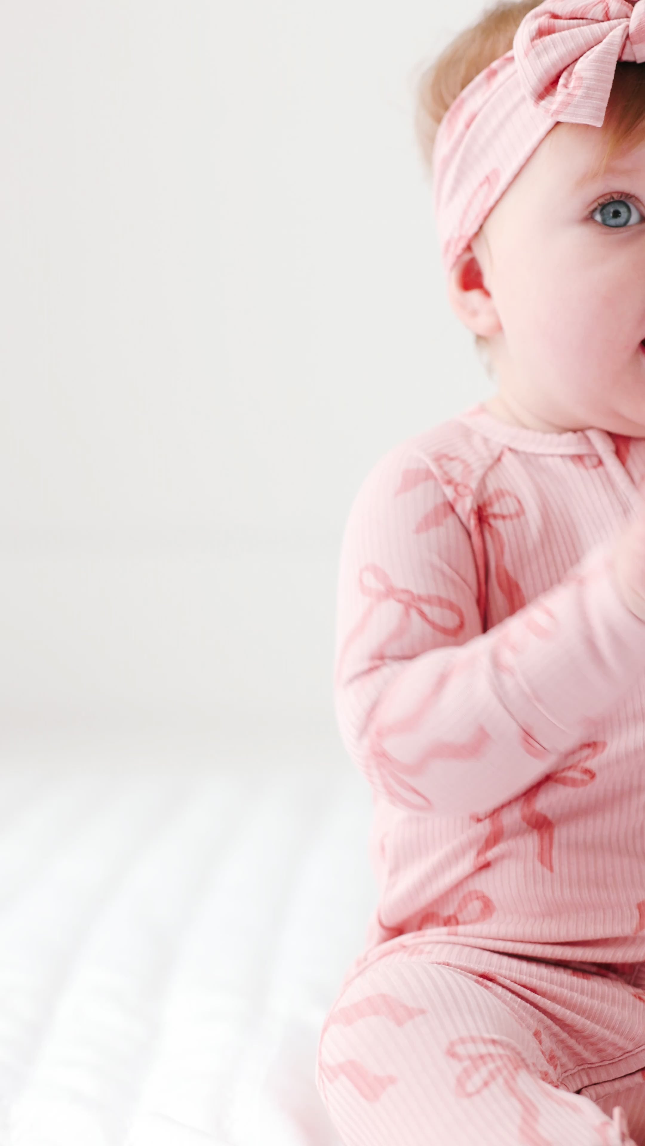 Coquette Bows Small Ribbed Zip Romper