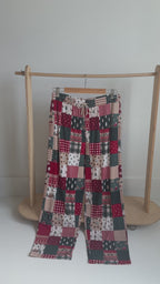 Patchwork Small Ribbed Men's Pants