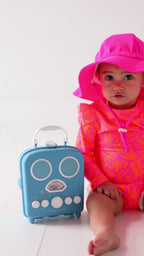 Neon Pink Tropical Tango One-Piece Bathing Suit