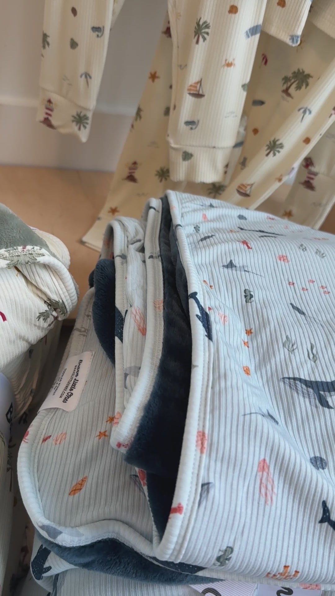 Under The Sea Small Ribbed Adult Blanket