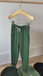 Forest Green Bamboo French Terry Joggers