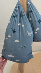 Take Flight Blue Twin Sheet With Pillow Case