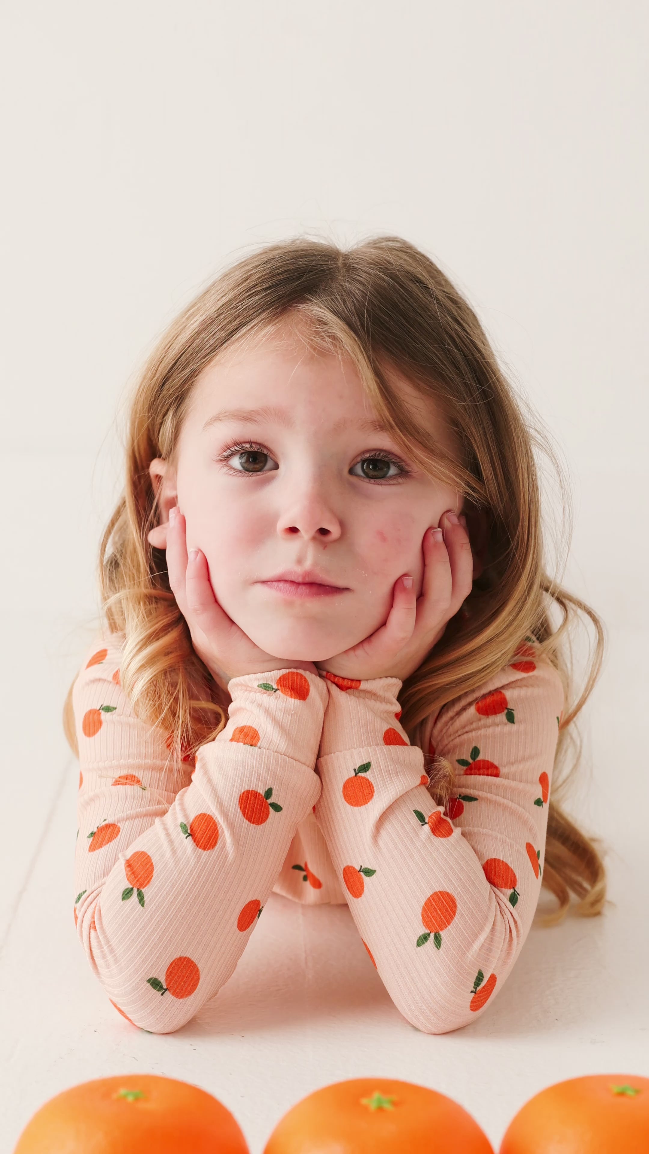 Oranges Small Ribbed Two-Piece Set