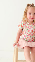 Spring Fields Lettuce-Edge Ribbed Shirt