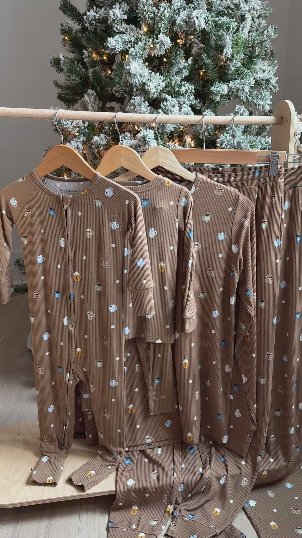 Hot Cocoa Small Ribbed Zip Romper