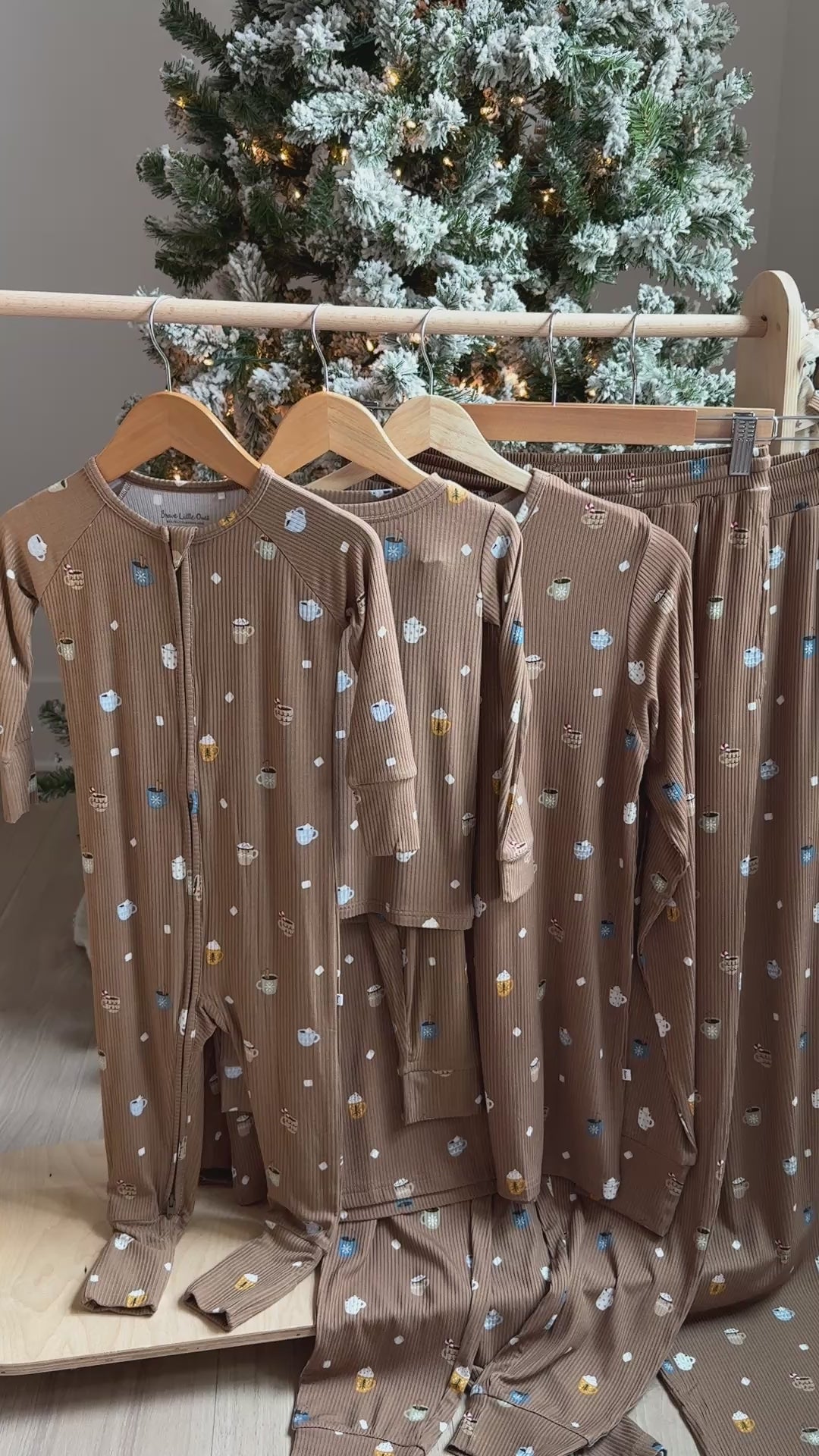 Hot Cocoa Small Ribbed Zip Romper