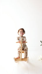 Cookies and Milk Zip Romper