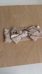 Gingerbread Small Ribbed Bow