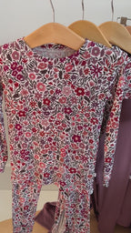 Fall Blooms Small Ribbed Two-Piece Set