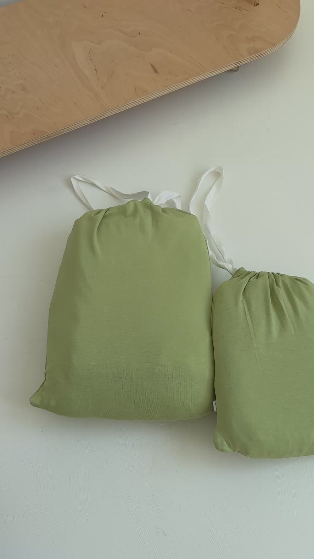 Tarragon Green Crib Sheet