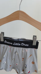 Sports Zone, Cookies and Milk and Heather Gray Boxer Brief 3 pack