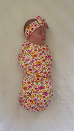 Summer Blooms Small Ribbed Bow