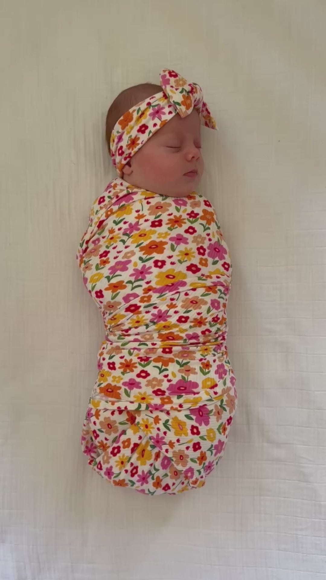 Summer Blooms Small Ribbed Bow