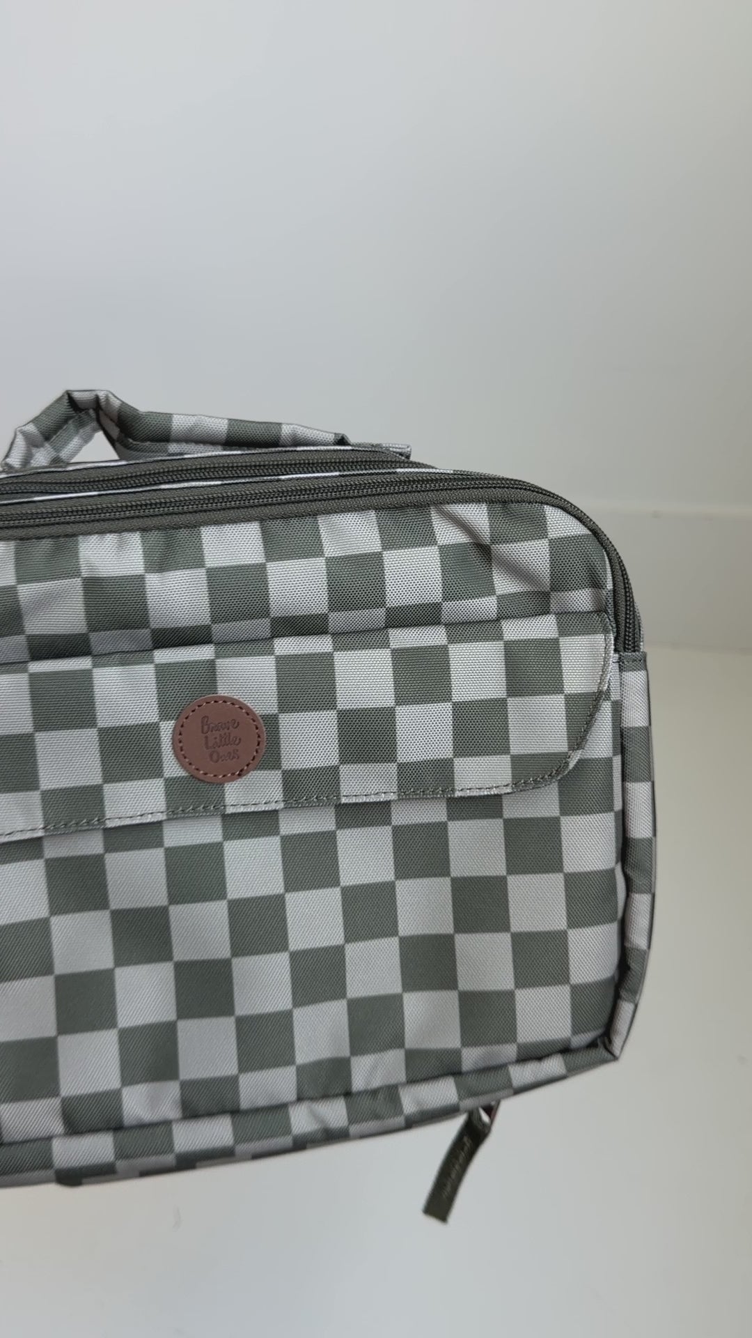 Dark Checkered Lunchbox