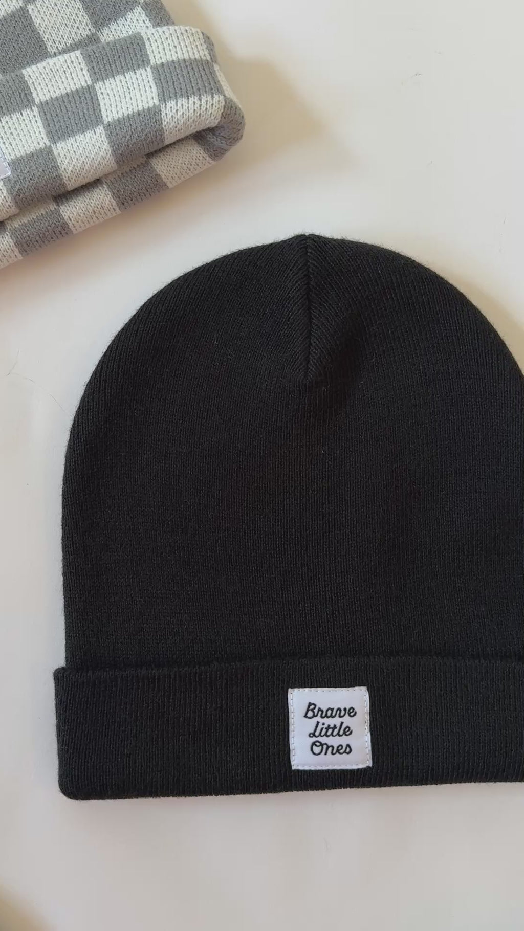Midnight Black Knit Beanie