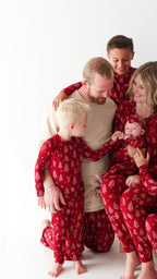 Reindeer & Santa Sleigh Small Ribbed Two-Piece Set