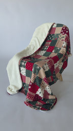 Patchwork Small Ribbed Adult Blanket
