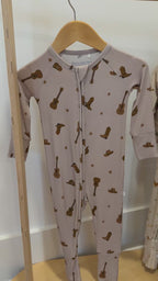 Gone Country Small Ribbed Zip Romper