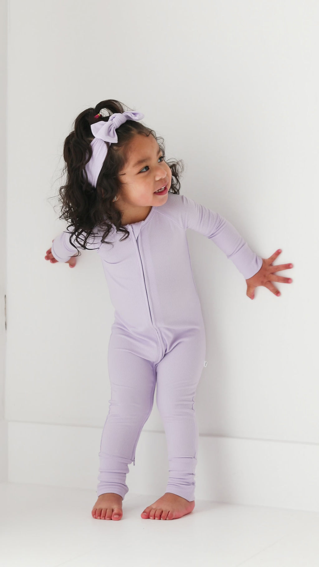 Lavender Small Ribbed Bow