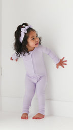 Lavender Small Ribbed Bow