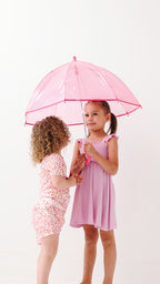 Lilac Mist Small Ribbed Flutter Sleeve Dress