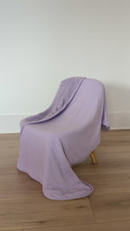Lavender Small Ribbed Toddler Blanket