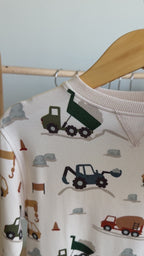 Construction Bamboo French Terry Pullover & Jogger Set