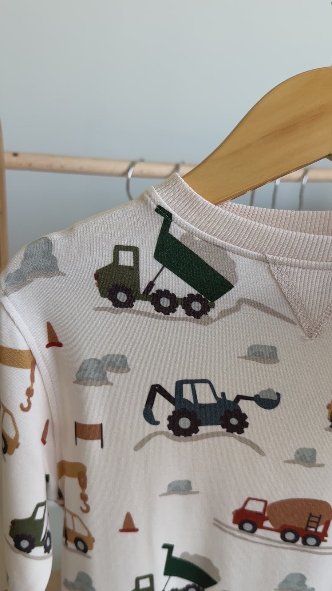 Construction Bamboo French Terry Pullover & Jogger Set