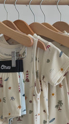 Beach Days Small Ribbed Harem Romper