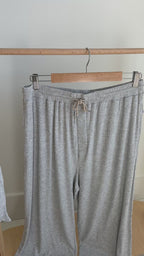 Heather Gray Small Ribbed Men's Pants