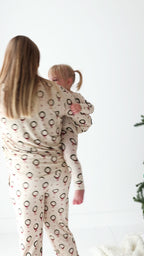 Christmas Wreaths Small Ribbed Women's Matching Set