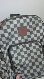 Dark Checkered Standard Backpack