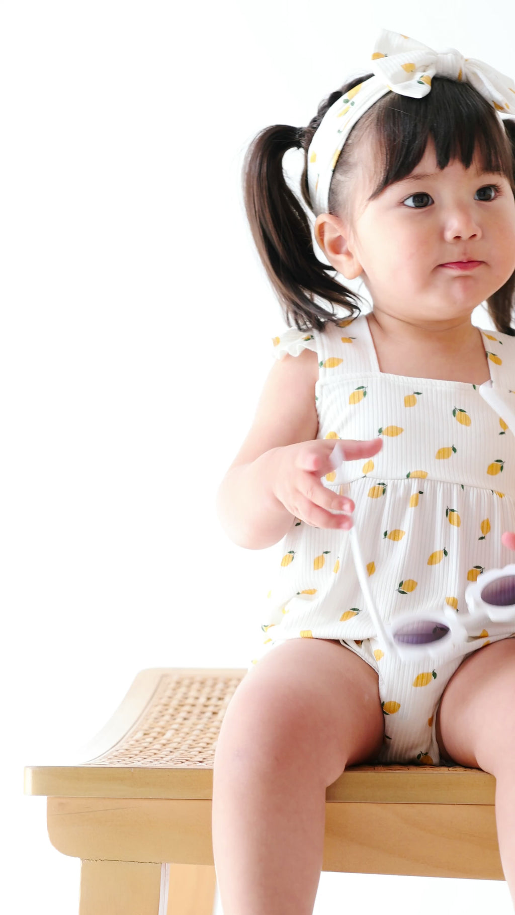 Lemons Small Ribbed Bow