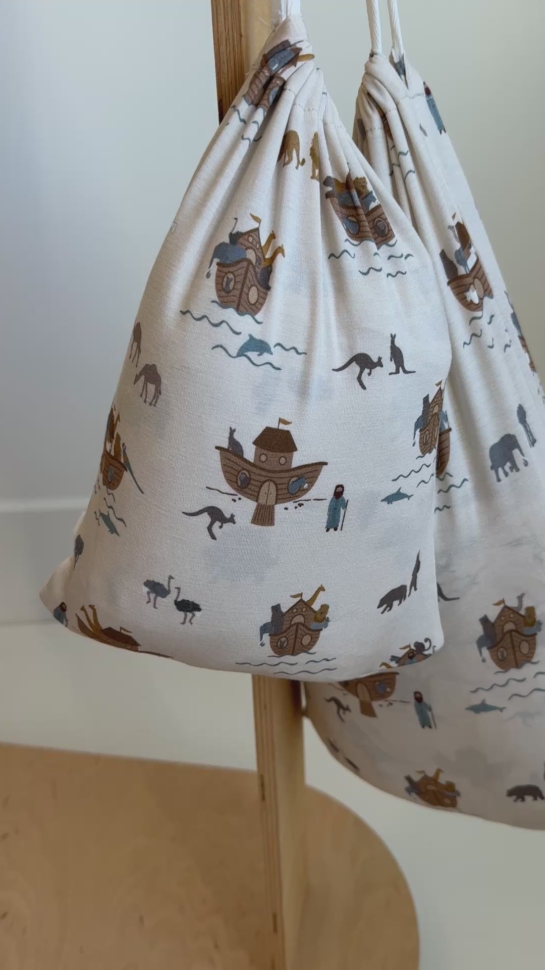 Noah's Ark Twin Sheet With Pillow Case