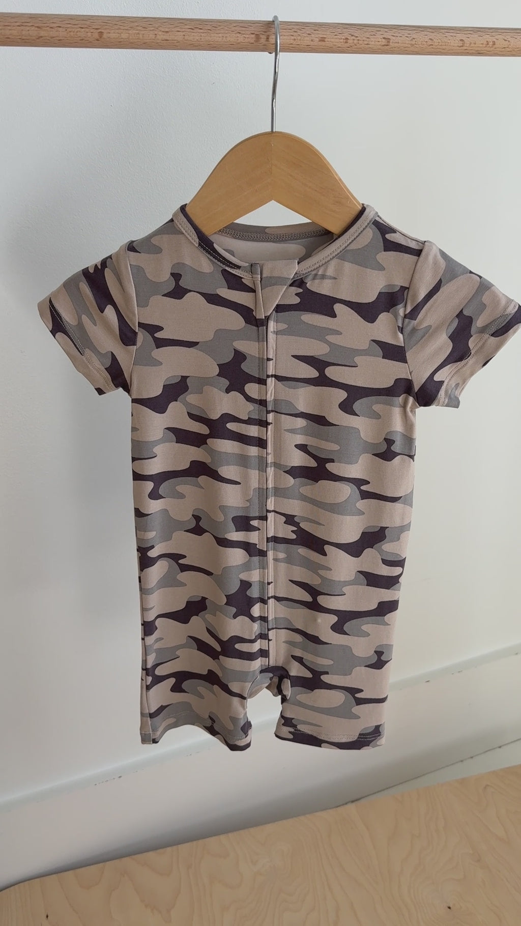 Camo Summer Zip Romper