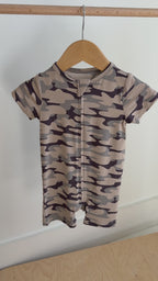 Camo Summer Zip Romper