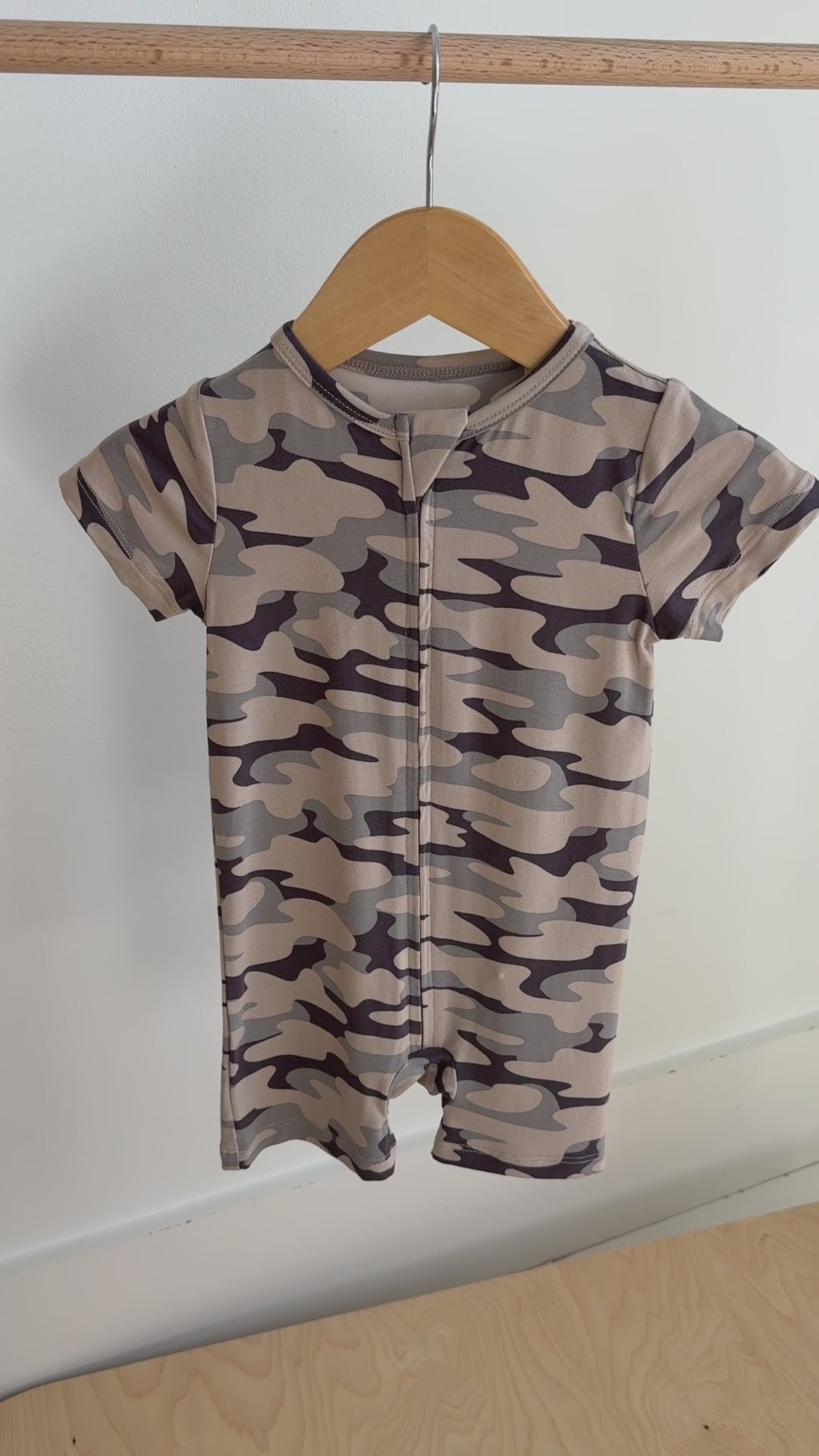 Camo Summer Zip Romper