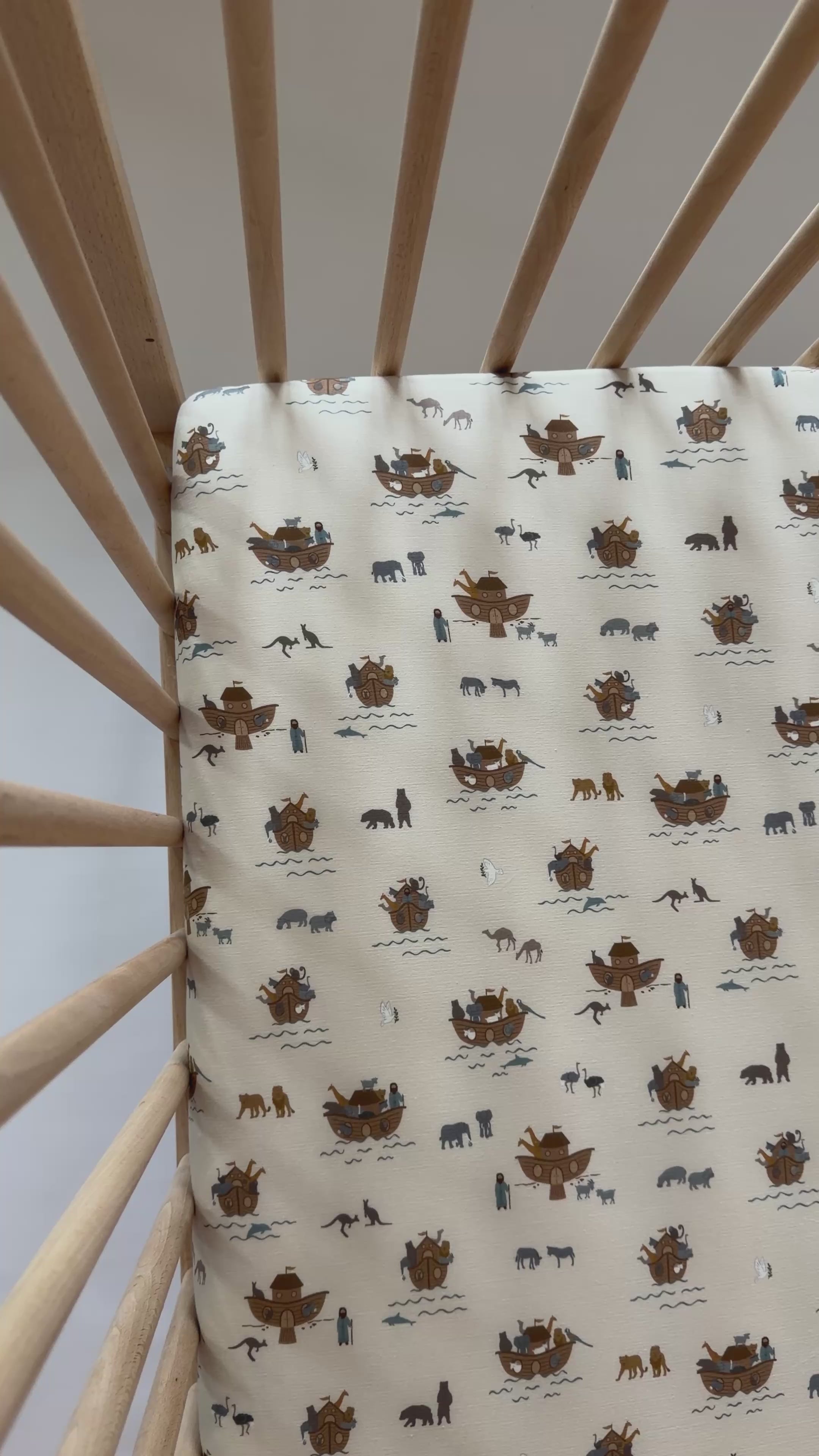 Noah's Ark Crib Sheet