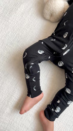 Moon Phases Small Ribbed Zip Romper