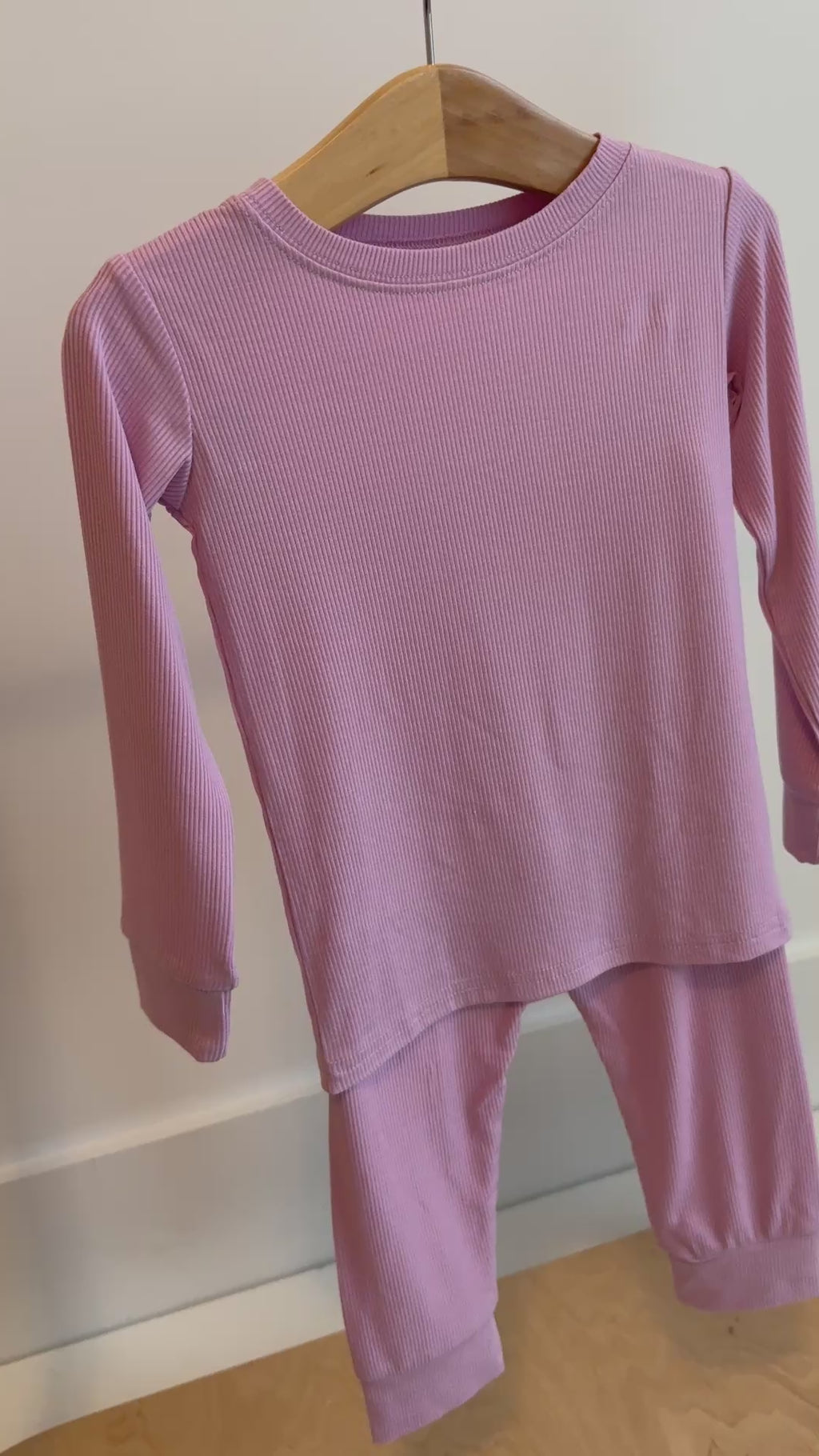 Lilac Mist Small Ribbed Two-Piece Set