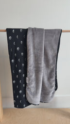 Moon Phases Small Ribbed Adult Blanket